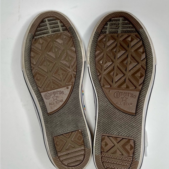 Converse rainbow print sneakers low top size 1.5 - Picture 4 of 7